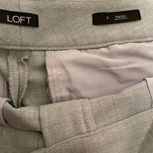 Gray Loft high waisted pants